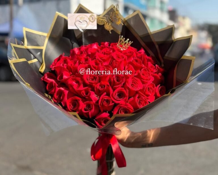 ramo 50 rosas rojas amore