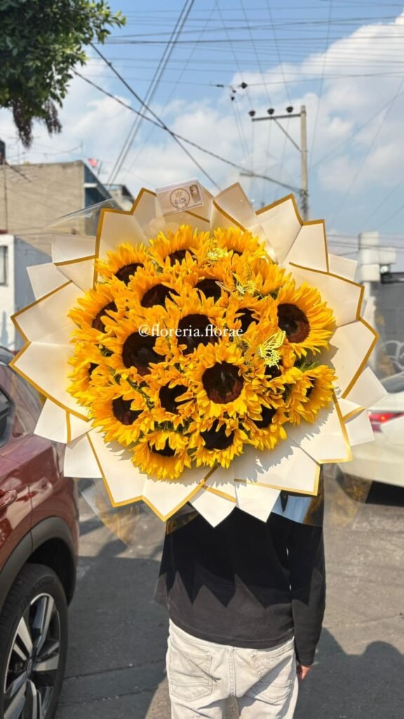 ramo buchon 20 girasoles