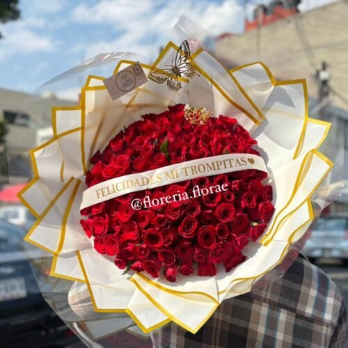 ramo 100 rosas rojas