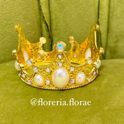 corona chica para ramo de rosas