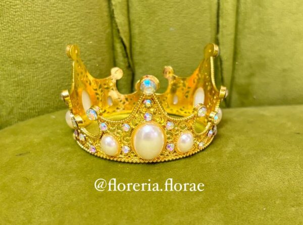 corona chica para ramo de rosas