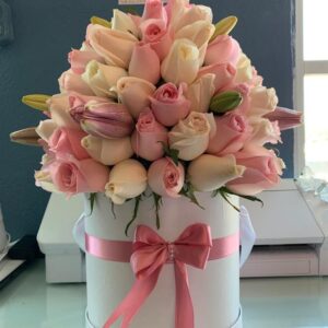 caja tipo hongo de rosas