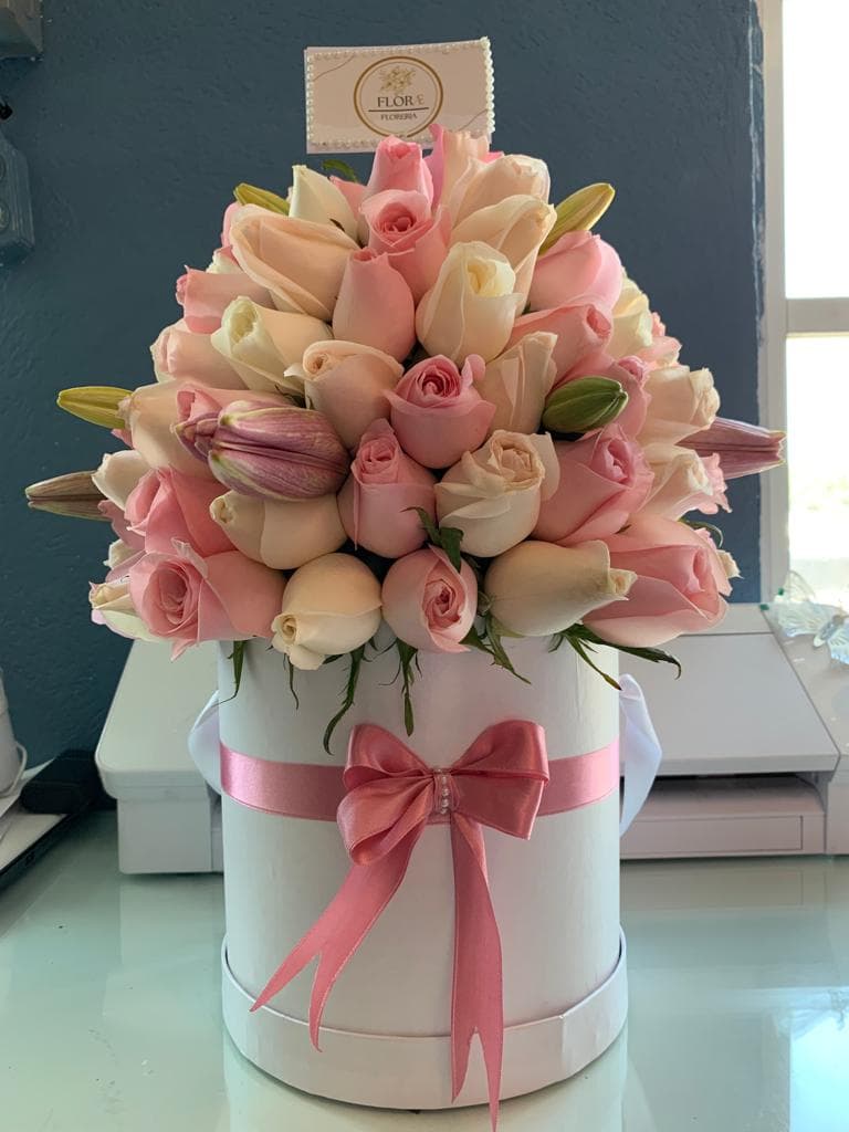 caja tipo hongo de rosas