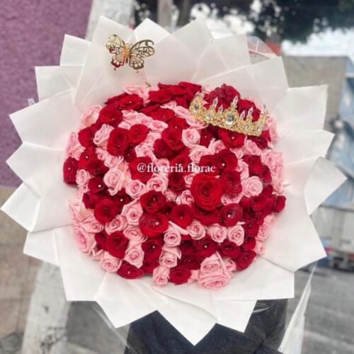 ramo 150 rosas combinadas