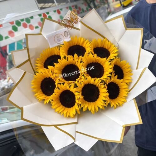 ramo de 10 girasoles