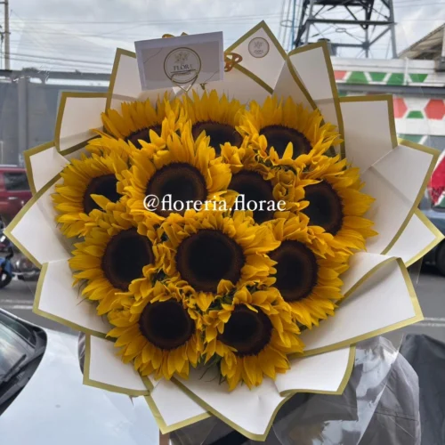 ramo 10 girasoles floreria en cdmx floreria florae