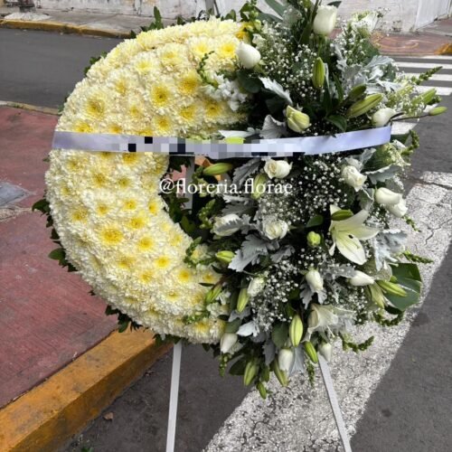 Memoria Viva – Corona Fúnebre con Entrega Urgente | Florae Florería en CDMX